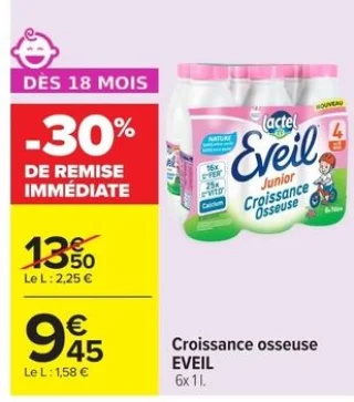 Croissance osseuse Eveil Lactel