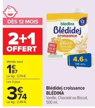 Blédidej croissance Blédina