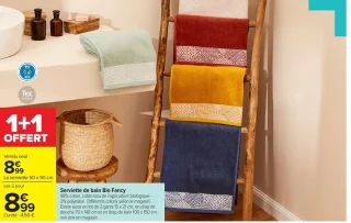 Serviette de bain Bio Fancy Tex HOME