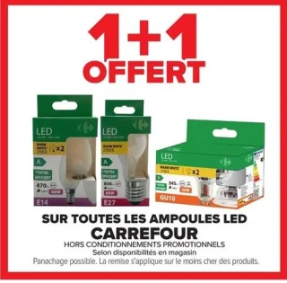 Ampoules LED CARREFOUR