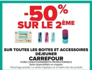Boites et accessoires déjeuner Carrefour