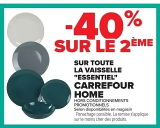 Carrefour Home Vaisselle "Essentiel"