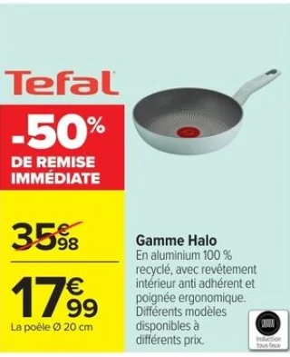Tefal Gamme Halo La poêle Ø 20 cm