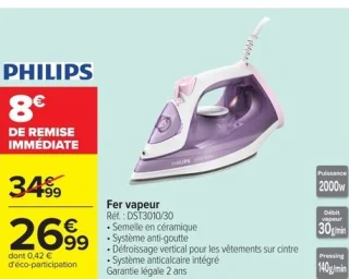 Fer vapeur Philips DST3010/30
