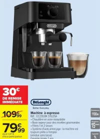 DeLonghi Machine à expresso EC230.BK STILOSA