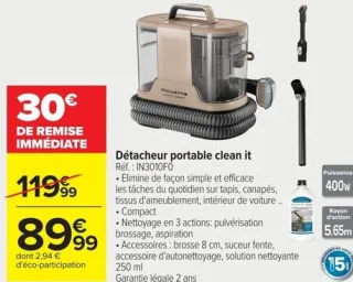 Détacheur portable clean it Rowenta