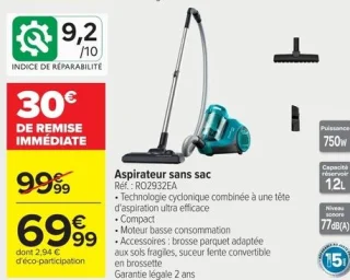 Aspirateur sans sac Rowenta RO2932EA