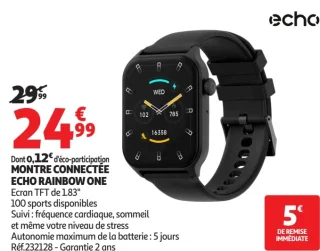 MONTRE CONNECTÉE ECHO RAINBOW ONE