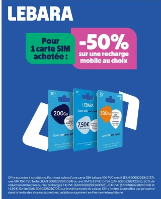 Recharge mobile Lebara