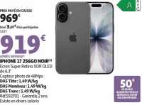 Apple iPhone 15 Plus 128Go Noir