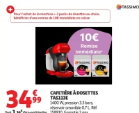 Cafetière à dosettes Tassimo TAS113E