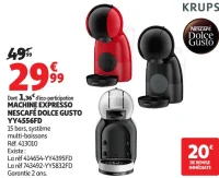 Machine Espresso Nescafé Dolce Gusto YY4556FD