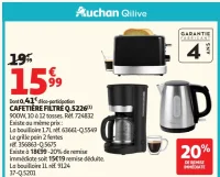 Cafetière filtre Q.5226 Auchan Qilive