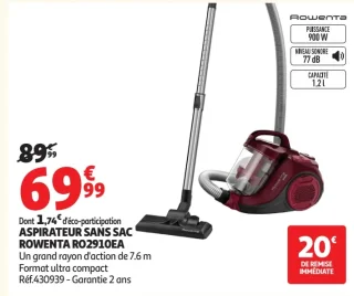ASPIRATEUR SANS SAC ROWENTA RO2910EA
