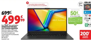 Ordinateur portable 15,6" ASUS Vivobook E1504FA-BQ5094W