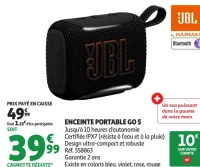 ENCEINTE PORTABLE GO 5 JBL