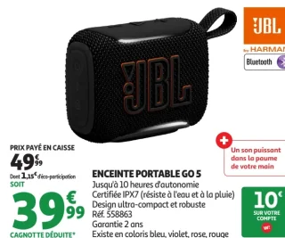 ENCEINTE PORTABLE GO 5 JBL