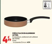 Poêle Ø 16 cm en aluminium Actuel