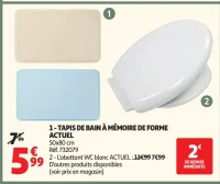 Tapis de bain à mémoire de forme Actuel