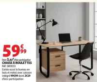 CHAISE À ROULETTES