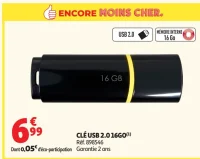 CLÉ USB 2.0 16GO