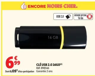CLÉ USB 2.0 16GO