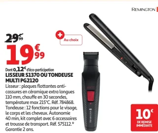 Remington Lisseur S1370 ou Tondeuse Multi PG2120