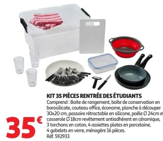Kit 35 pièces rentrée des étudiants
