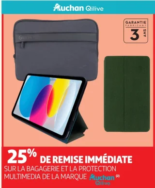 Bagagerie et protection multimédia Auchan Qilive