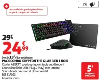 PACK COMBO KRYPTON THE G-LAB 3 EN 1 NOIR