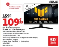 ÉCRAN 27" TUF VG279Q5A ASUS