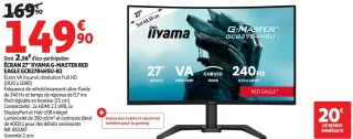 ÉCRAN 27" IIYAMA G-MASTER RED EAGLE GCB2784HSU-B1