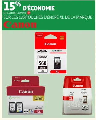 Cartouches d'encre XL Canon