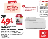 IMPRIMANTE MULTIFONCTION 4 EN 1 CANON TR4756I
