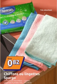 Chiffons ou lingettes Spargo