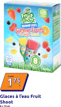 Glaces à l'eau Fruit Shoot Teisseire