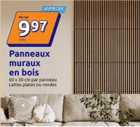 Panneaux muraux en bois
