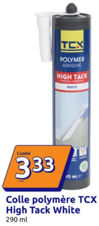 Colle polymère TCX High Tack White