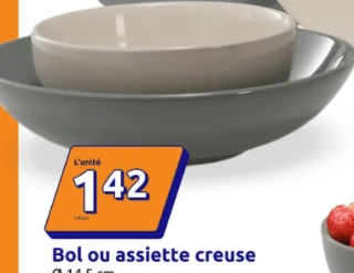 Bol ou assiette creuse Infinity Ø 14,5 cm