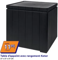 Table d'appoint avec rangement Keter