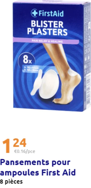Pansements pour ampoules First Aid