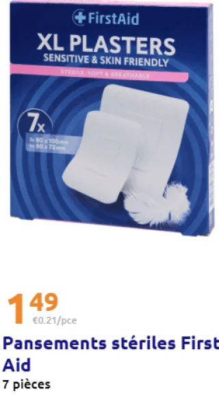 Pansements stériles First Aid