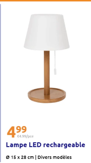 Lampe LED rechargeable