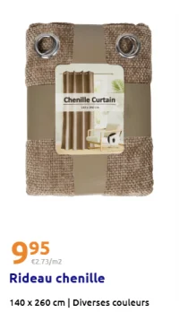 Rideau chenille