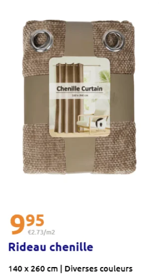 Rideau chenille