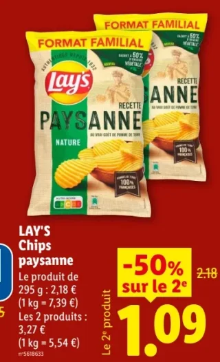 LAY'S Chips paysanne