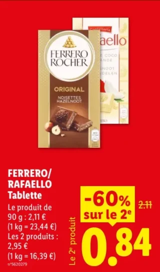 FERRERO / RAFAELLO Tablette