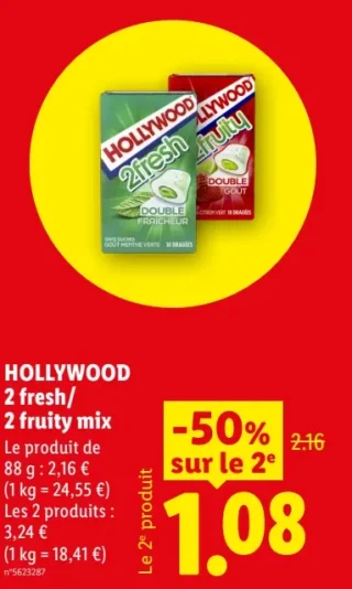 HOLLYWOOD 2 fresh / 2 fruity mix