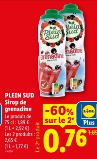 Plein Sud Sirop de grenadine