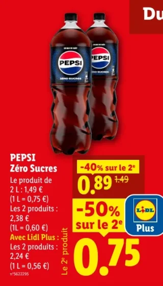Pepsi Zéro Sucres